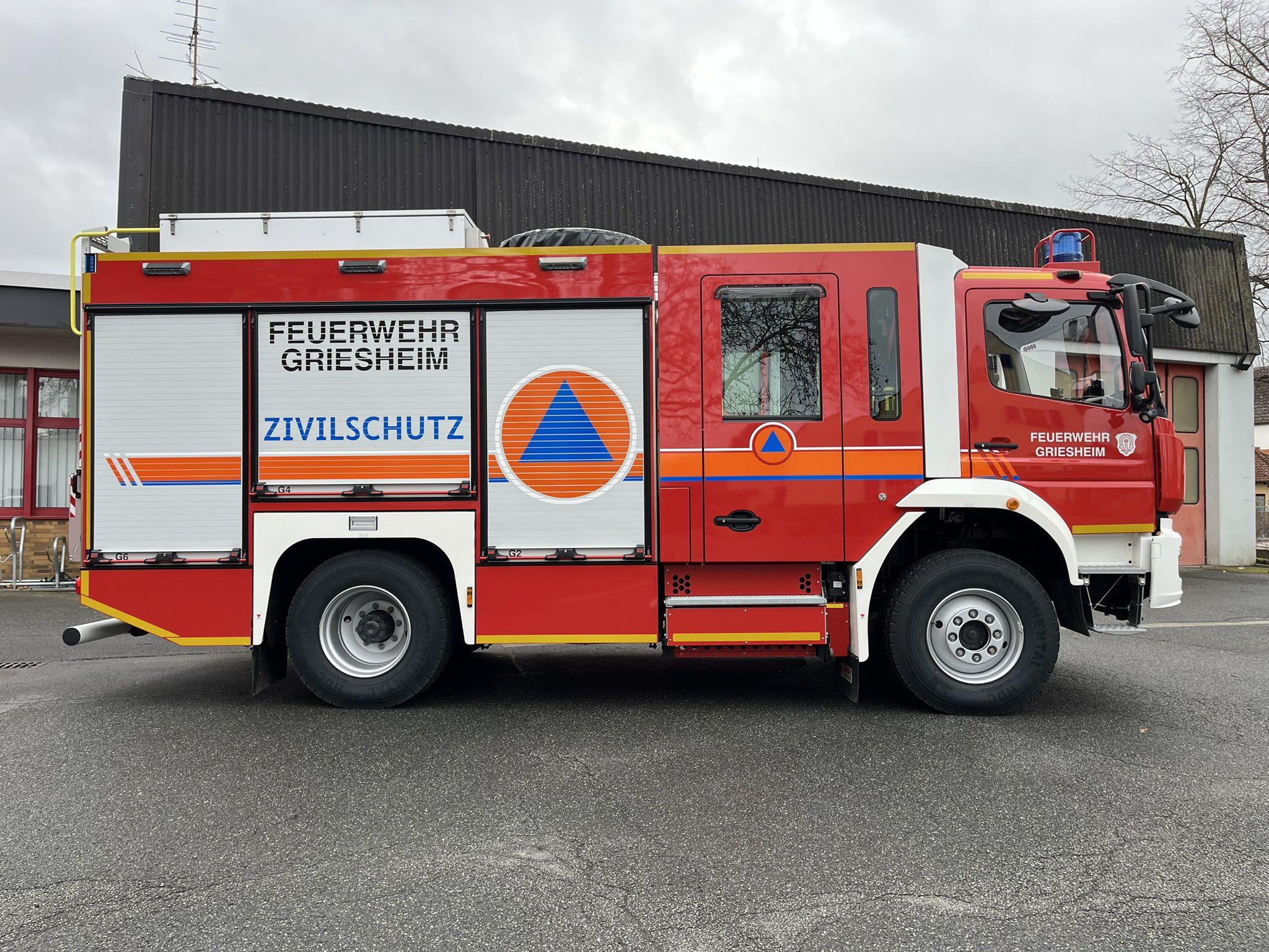 Presse Griesheim 20241223 - Loeschfahrzeug Katastrophenschutz