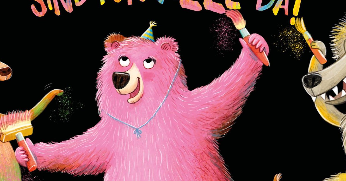 Foto: Cover des Bilderbuches „Hurra ruft der Bär: Farben sind für alle da!" Cover: Baumhaus Verlag