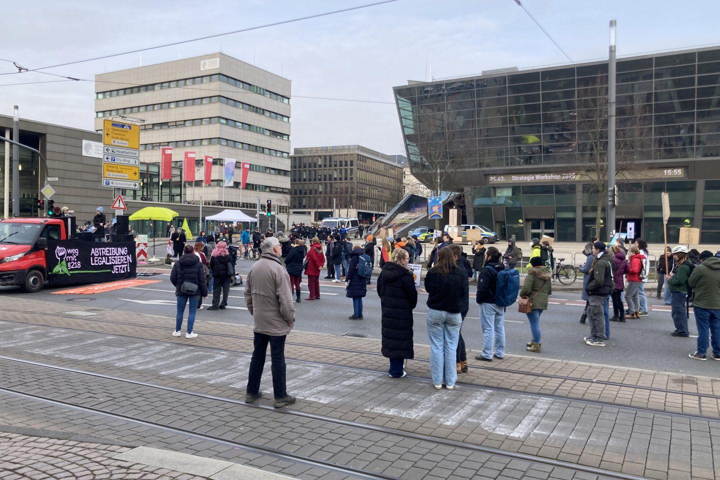 Protest gegen die Abschaffung des §218. Foto: AG