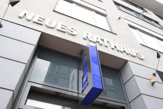 Darmstadt, Rathaus. Foto: Arthur Schönbein