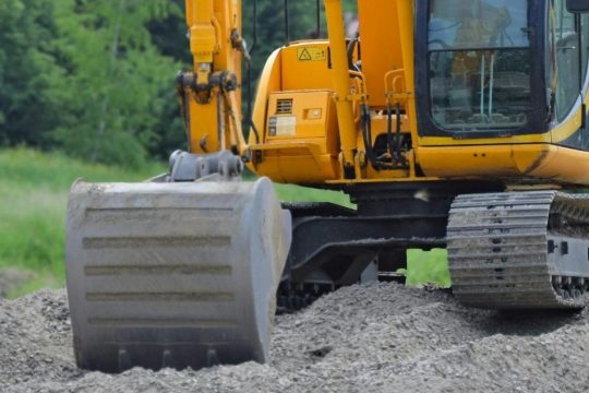 Bauen Baustelle Bagger