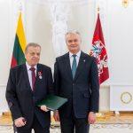 Klaus Minter und der litauische Präsident Gitanas Nauseda. Foto: Robertas Dačkus/ Präsidialamt der Republik Litauen