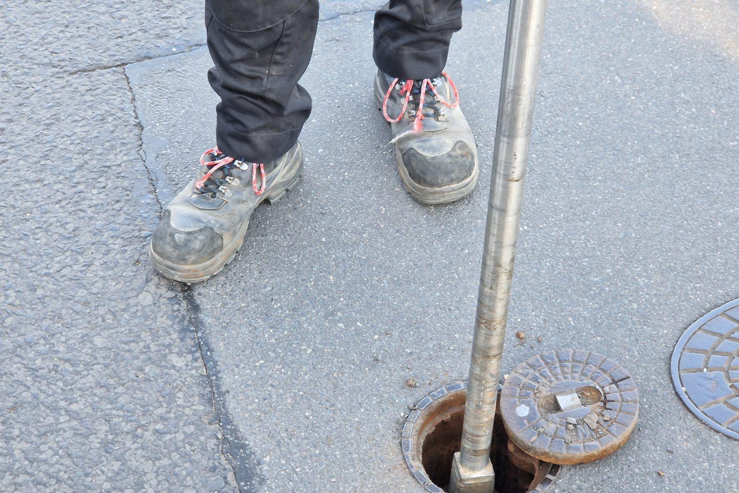 Wasserrohrbruch. Foto: Pressestelle Griesheim