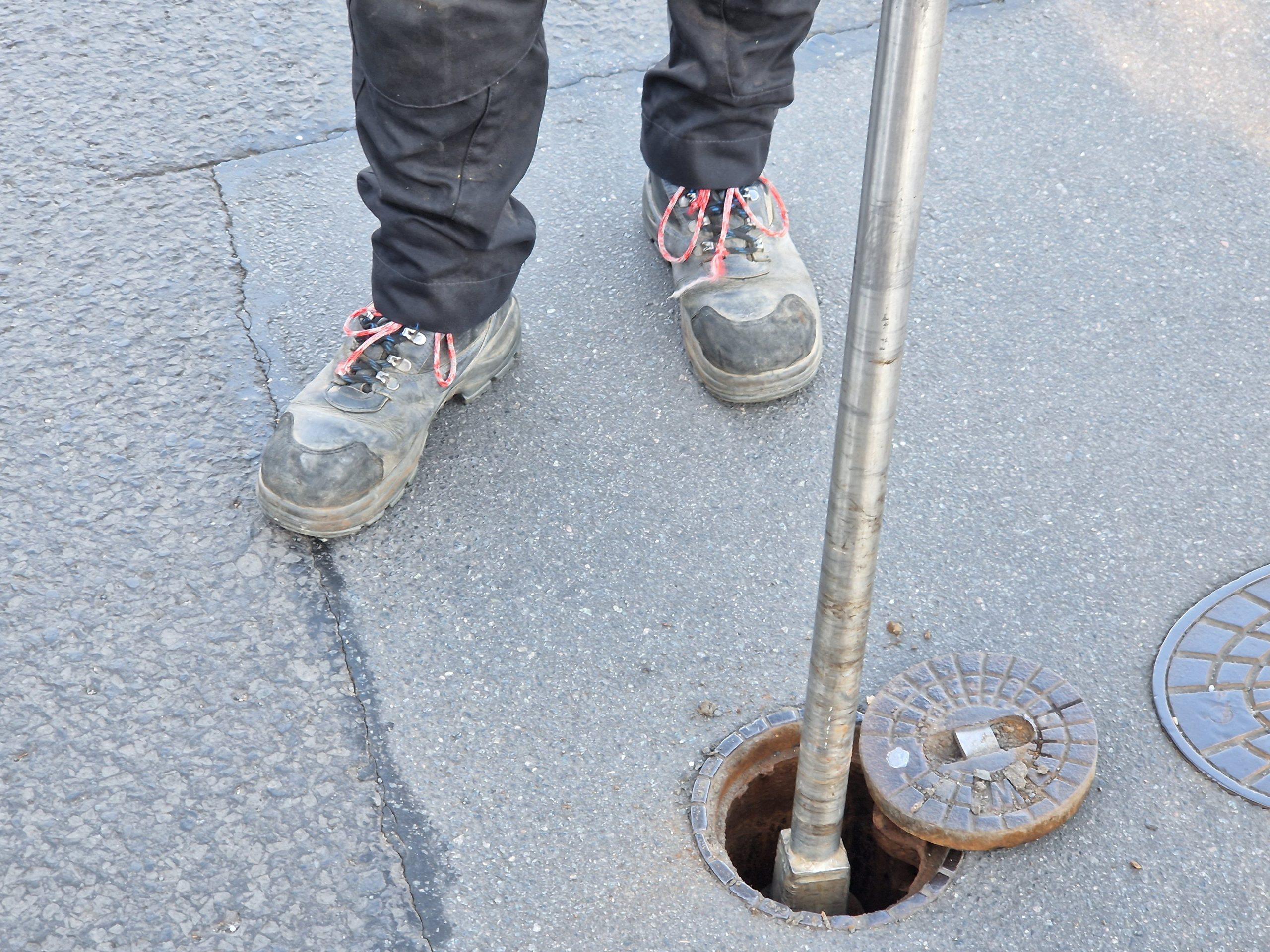 Wasserrohrbruch. Foto: Pressestelle Griesheim