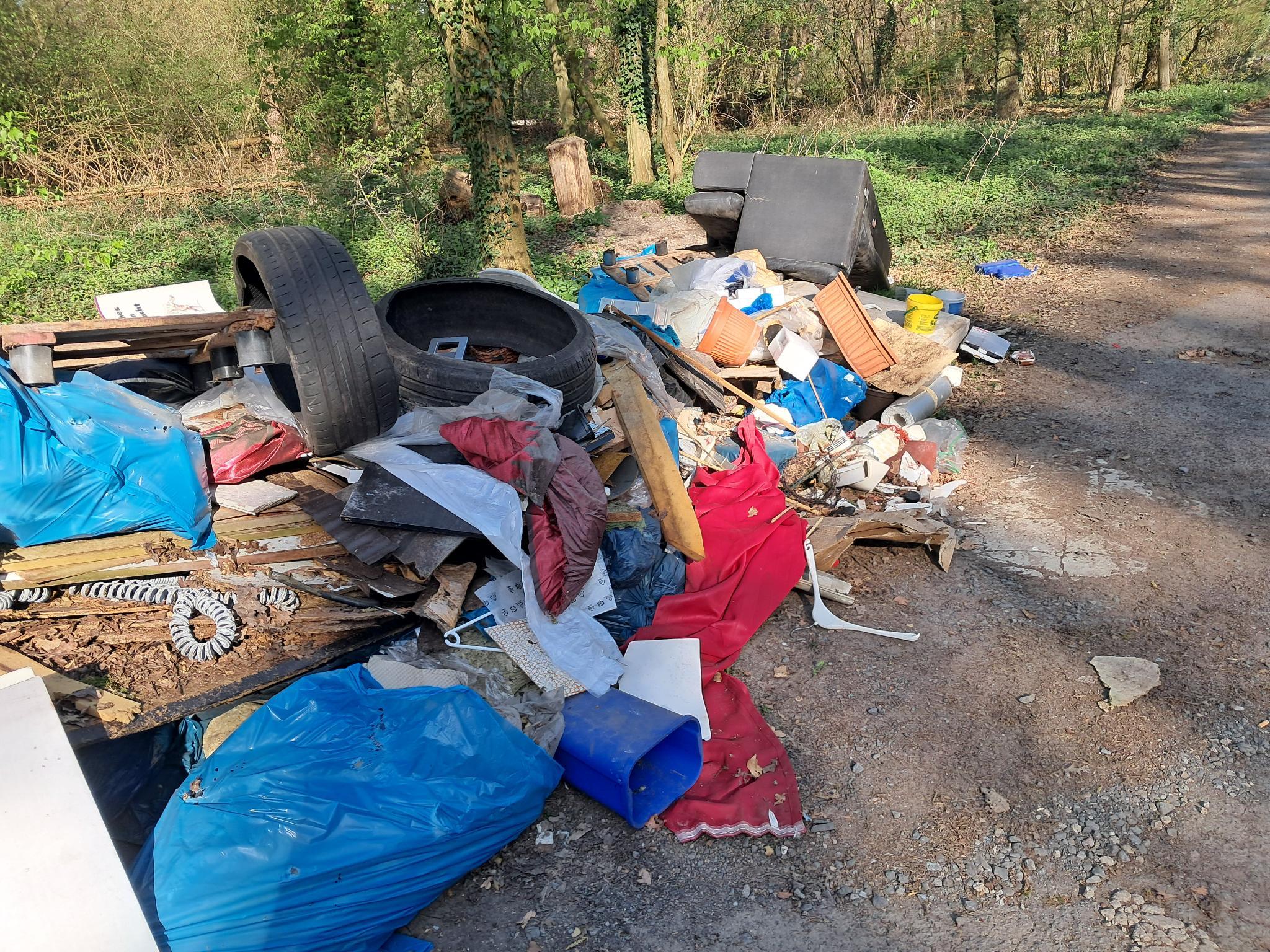Müll am Storckebrünnchen. Foto: Stadt Weiterstadt