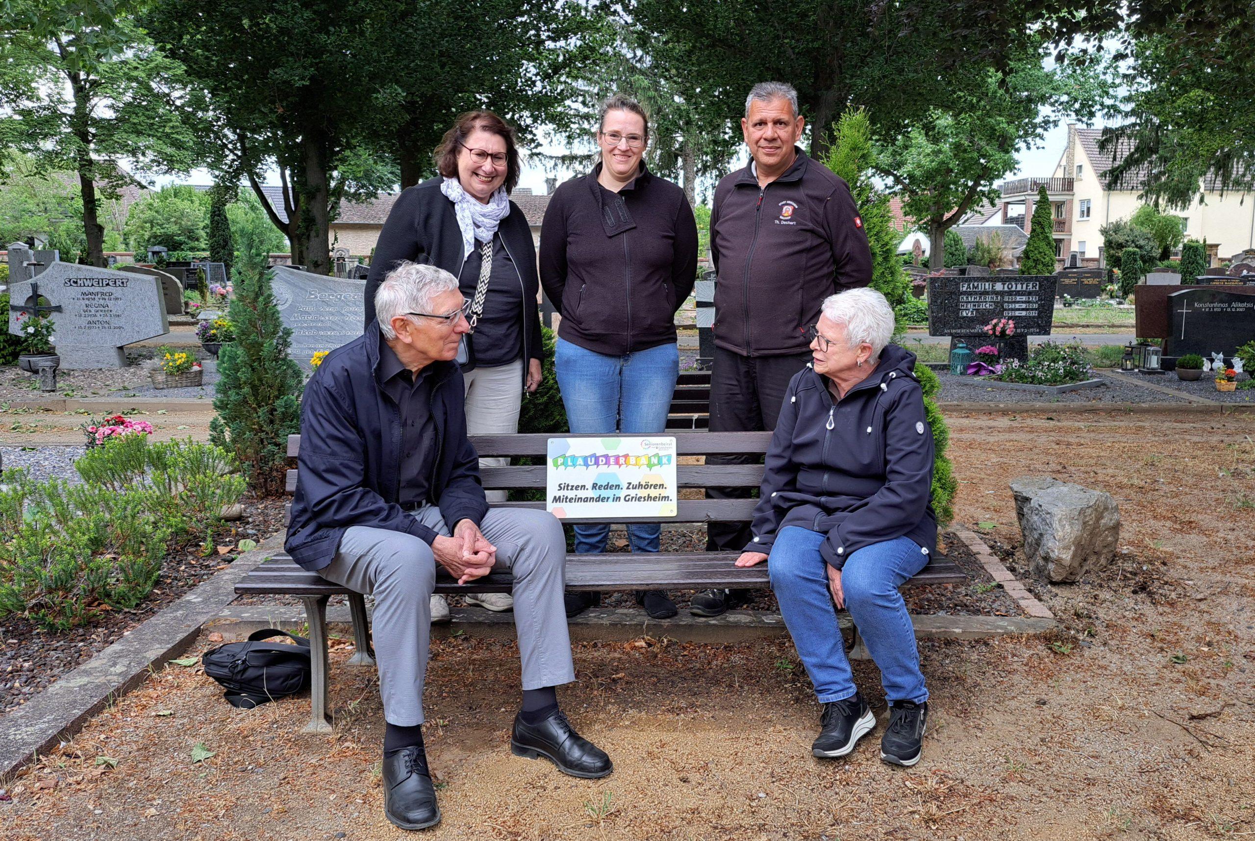 Plauderbank. Foto: Stadt Griesheim